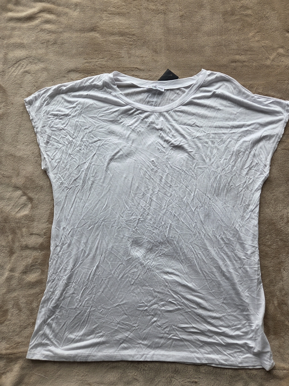 Free To Live Made In USA Lightweight White Women's Tee - Classic Crewneck